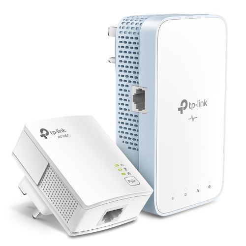 TP-LINK (TL-WPA7517 KIT) AC1200 Wireless Dual Band Powerline Adapter Kit, AV2 1000, 1-Port - PC Gear UK