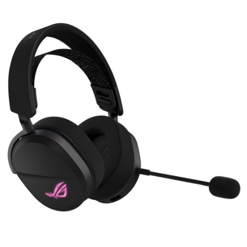 Asus ROG Pelta Tri-Mode RGB Wireless Lightweight Gaming Headset, 2.4GHz/Btooth/USB-C, 50mm Titanium Drivers, 10mm Super-Wideband Mic - PC Gear UK
