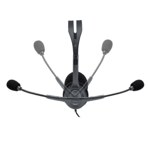 Logitech H111 Headset, 3.5mm Jack, 180° Rotating Mic, 2.35M Cable - PC Gear UK