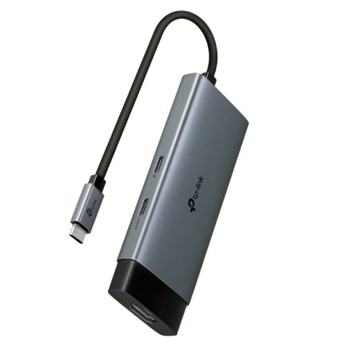TP-LINK (UH5020C) 5-in-1 USB-C Hub, 1x USB-C (PD 100W), 1x USB-C 5Gbps, 2x USB-A 5Gbps, 1x HDMI 4K - PC Gear UK