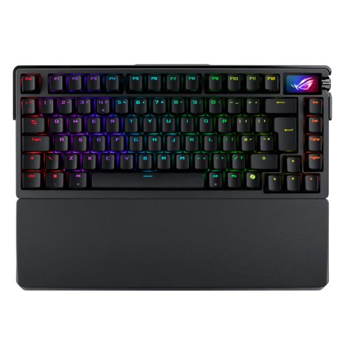 Asus ROG AZOTH Extreme Compact 75% Mechanical RGB Gaming Keyboard, Wireless/Btooth/USB, NX Snow Switches, 8000Hz, OLED Display, Control Knob - PC Gear UK