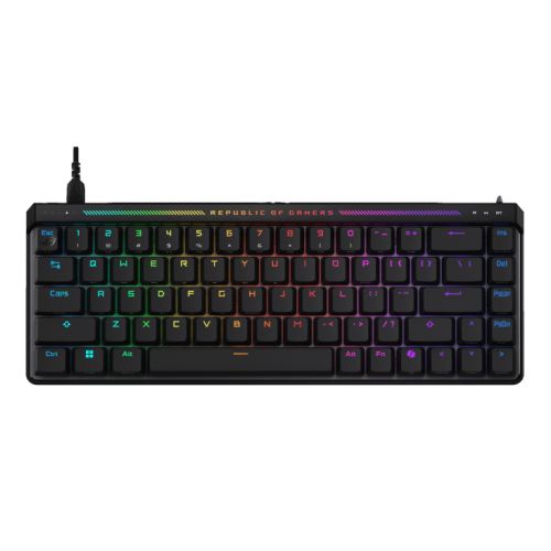 Asus ROG FALCHION ACE HFX Compact 65% Analog RGB Gaming Keyboard, Wired (Dual USB-C), ROG HFX Magnetic Switches, Rapid Trigger, Touch Panel - PC Gear UK