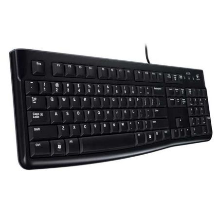 Logitech K120 Wired Keyboard, USB, Low Profile, Quiet Keys, OEM - PC Gear UK