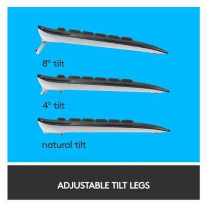 Logitech MK540 Advanced Wireless Keyboard and Mouse Desktop Kit, Spill Resistant - PC Gear UK