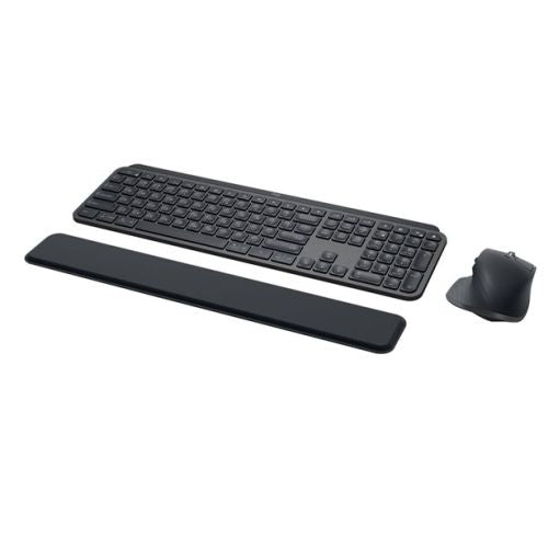 Logitech MX Keys Combo v2 for Business Wireless Keyboard and Mouse Kit, MX Palm Rest, Backlit KB, 8000 DPI Mouse, Graphite - PC Gear UK