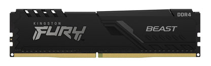 Kingston FURY Beast, 16GB, DDR4, 3200MT/s, CL16, 288-pin DIMM, Black