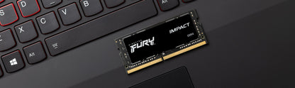 Kingston FURY Impact, 16GB, DDR4, 3200MT/s, CL20, 260-pin SO-DIMM, Laptop Memory