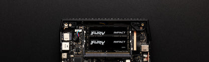 Kingston FURY Impact, 16GB, DDR4, 3200MT/s, CL20, 260-pin SO-DIMM, Laptop Memory