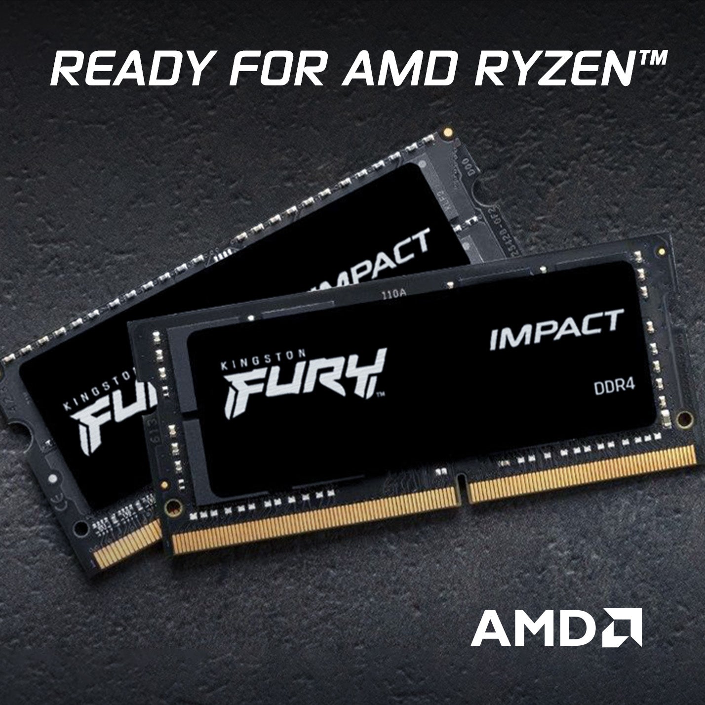 Kingston FURY Impact, 16GB Kit (2x8GB), DDR4, 3200MT/s, CL20, 260-pin SO-DIMM, Laptop Memory
