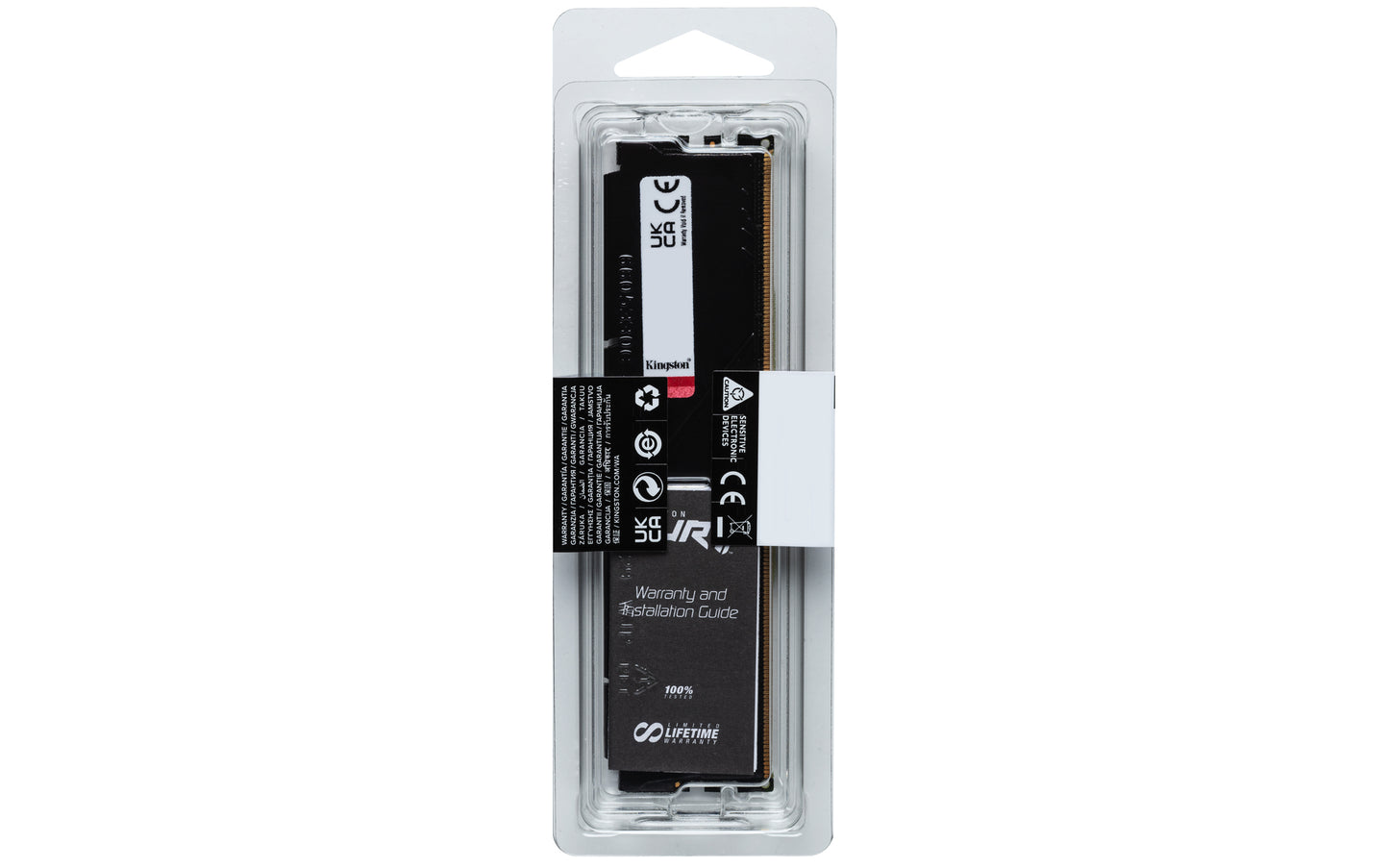 Kingston FURY Beast, 16GB (1x16GB), DDR5, 5600MT/s, CL40, 288-pin DIMM, Black, Desktop Memory