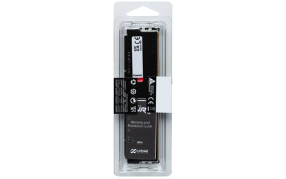 Kingston FURY Beast, 16GB (1x16GB), DDR5, 5600MT/s, CL40, 288-pin DIMM, Black, Desktop Memory