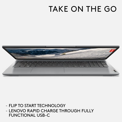 Lenovo IdeaPad 1 Laptop, 15.6 Inch Full HD Screen, AMD Ryzen 5 7520U, 16GB DDR5 RAM, 512GB SSD, Windows 11 Home S