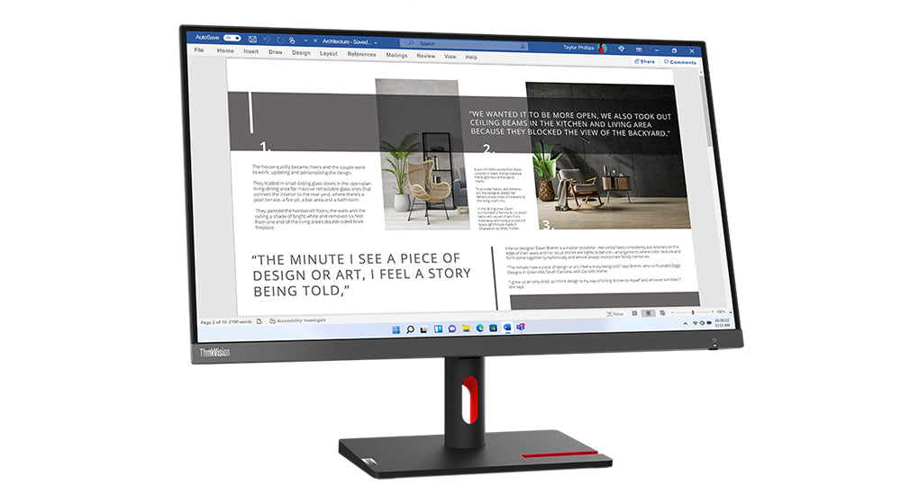 Lenovo ThinkVision S27i-30, Full HD 1920x1080, IPS, 100Hz, 6ms, 16:9, WLED Monitor