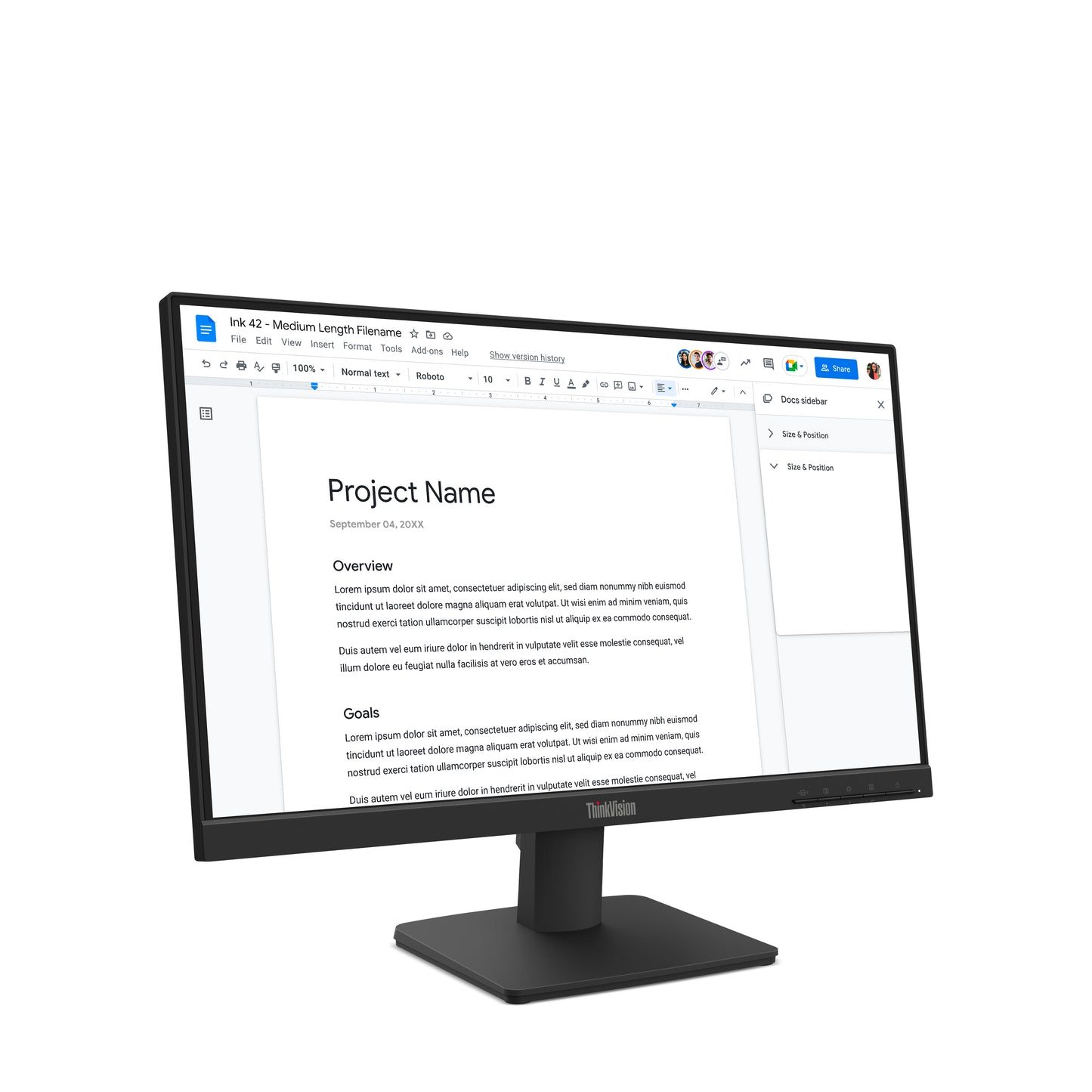 Lenovo ThinkVision S22-4e, Full HD (1920 x 1080), 100Hz, 6ms, IPS, W-LED, 21.5" Monitor