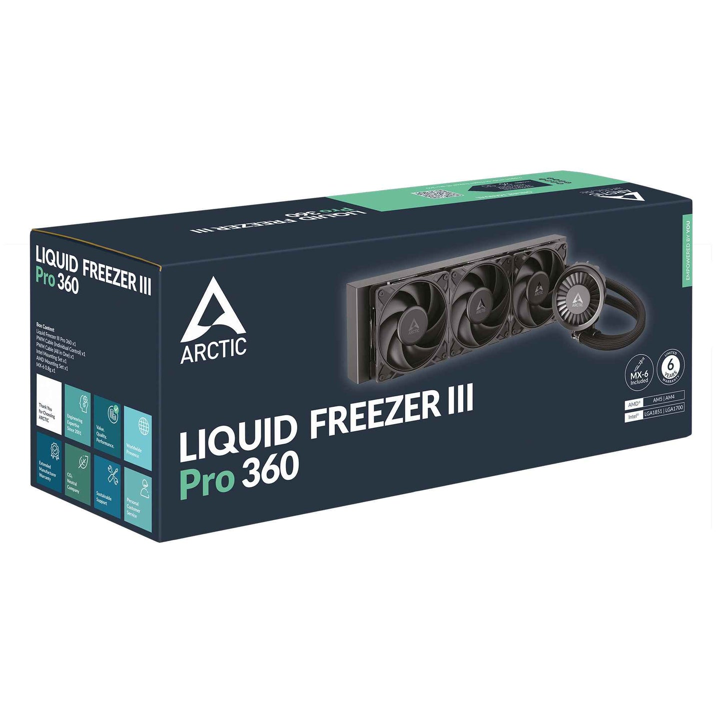 ARCTIC Liquid Freezer III Pro 360 - Multi Compatible All-in-One CPU Water Cooler