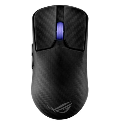 Asus ROG Harpe Ace Extreme Gaming Mouse, Wireless/Bluetooth/USB, Ultralight 47g, Carbon Fiber, 42000 DPI, Esports Approved - PC Gear UK