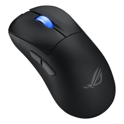 Asus ROG Keris II Ace Wireless Lightweight Gaming Mouse, Wired/Wireless/Btooth, AimPoint Pro Sensor, Polling Rate Booster, 42000 DPI, RGB, Black - PC Gear UK