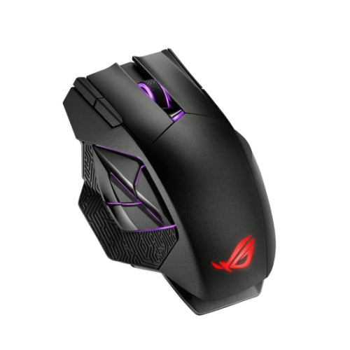 Asus ROG Spatha X Gaming Mouse, Wired/Wireless, 19,000 DPI, 12 Programmable Buttons, RGB LED - PC Gear UK