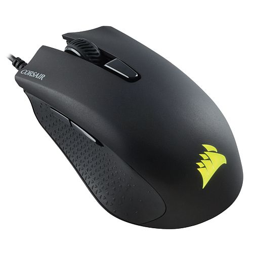 Corsair Harpoon Pro RGB FPS/MOBA Lightweight Optical Gaming Mouse, Omron Switches, 12000 DPI, 6 Programmable Buttons - PC Gear UK