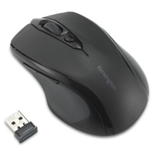 Kensington MY310 EQ Midsize Ergonomic Wireless Mouse,  1600 DPI, 6 Buttons, Browser Buttons, 12 Months Battery, Black - PC Gear UK