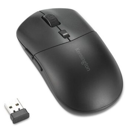 Kensington MY430 EQ Rechargeable Wireless/Bluetooth Mouse, Connect to 3 Devices,  2400 DPI, 6 Buttons, 4 Months Battery, Black - PC Gear UK