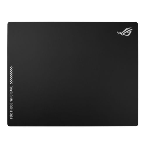Asus ROG MOONSTONE ACE L Tempered Glass Mouse Pad, Anti-slip Silicone Base, 500 x 400 x 4 mm, Black - PC Gear UK