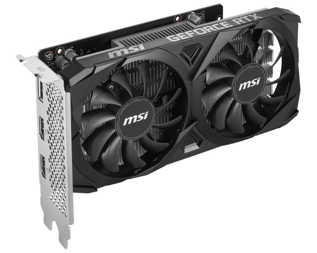 MSI GeForce RTX 3050 VENTUS 2X E 6G OC, 6GB GDDR6, PCIe 4.0, Dual Fan Graphics Card