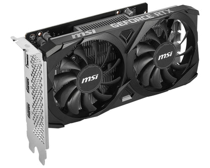MSI GeForce RTX 3050 VENTUS 2X E 6G OC, 6GB GDDR6, PCIe 4.0, Dual Fan Graphics Card