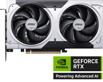 MSI GeForce RTX 5060 Ti 8G VENTUS 2X OC PLUS, 8GB GDDR7, 4608 CUDA Cores, 2602MHz Boost, PCIe 5.0, HDMI 2.1b, 3x DP 2.1b, 180W, SFF-Ready