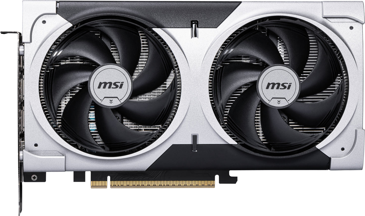 MSI GeForce RTX 5060 Ti 8G VENTUS 2X OC PLUS, 8GB GDDR7, 4608 CUDA Cores, 2602MHz Boost, PCIe 5.0, HDMI 2.1b, 3x DP 2.1b, 180W, SFF-Ready