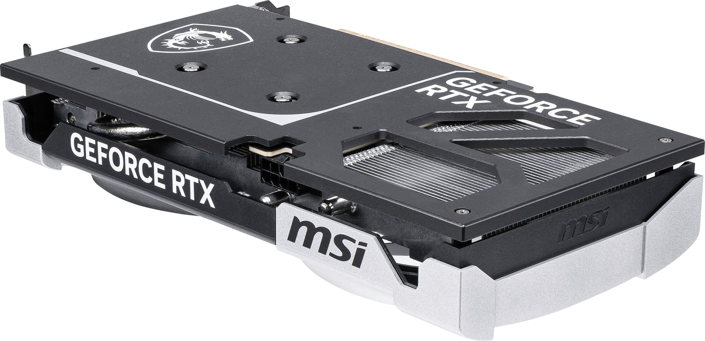 MSI GeForce RTX 5060 Ti 8G VENTUS 2X OC PLUS, 8GB GDDR7, 4608 CUDA Cores, 2602MHz Boost, PCIe 5.0, HDMI 2.1b, 3x DP 2.1b, 180W, SFF-Ready