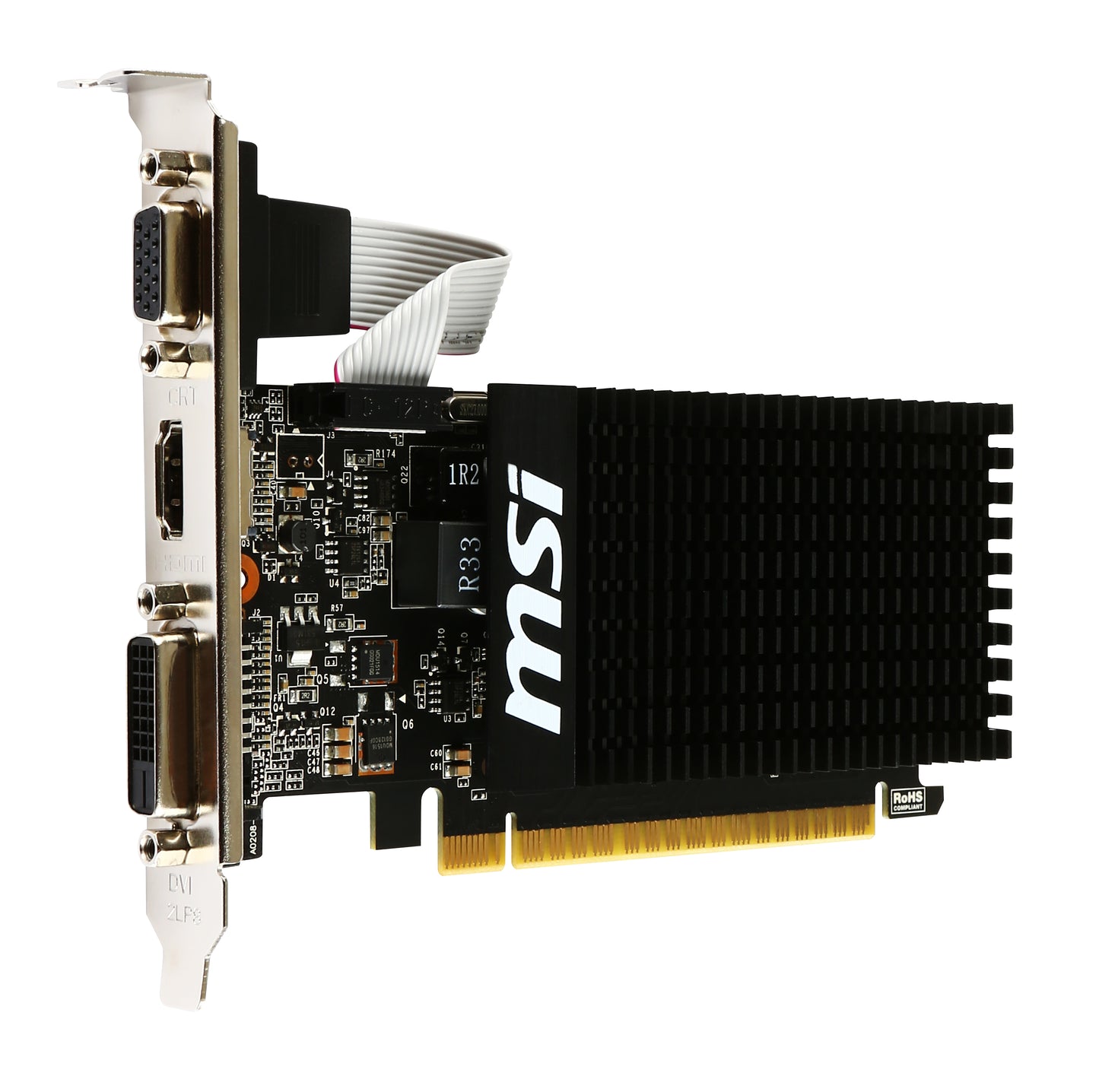 MSI GeForce GT 710 2GD3H LP, 2GB GDDR3, Low Profile, Passive Cooling