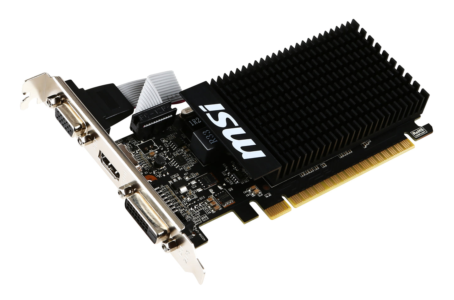 MSI GeForce GT 710 2GD3H LP, 2GB GDDR3, Low Profile, Passive Cooling