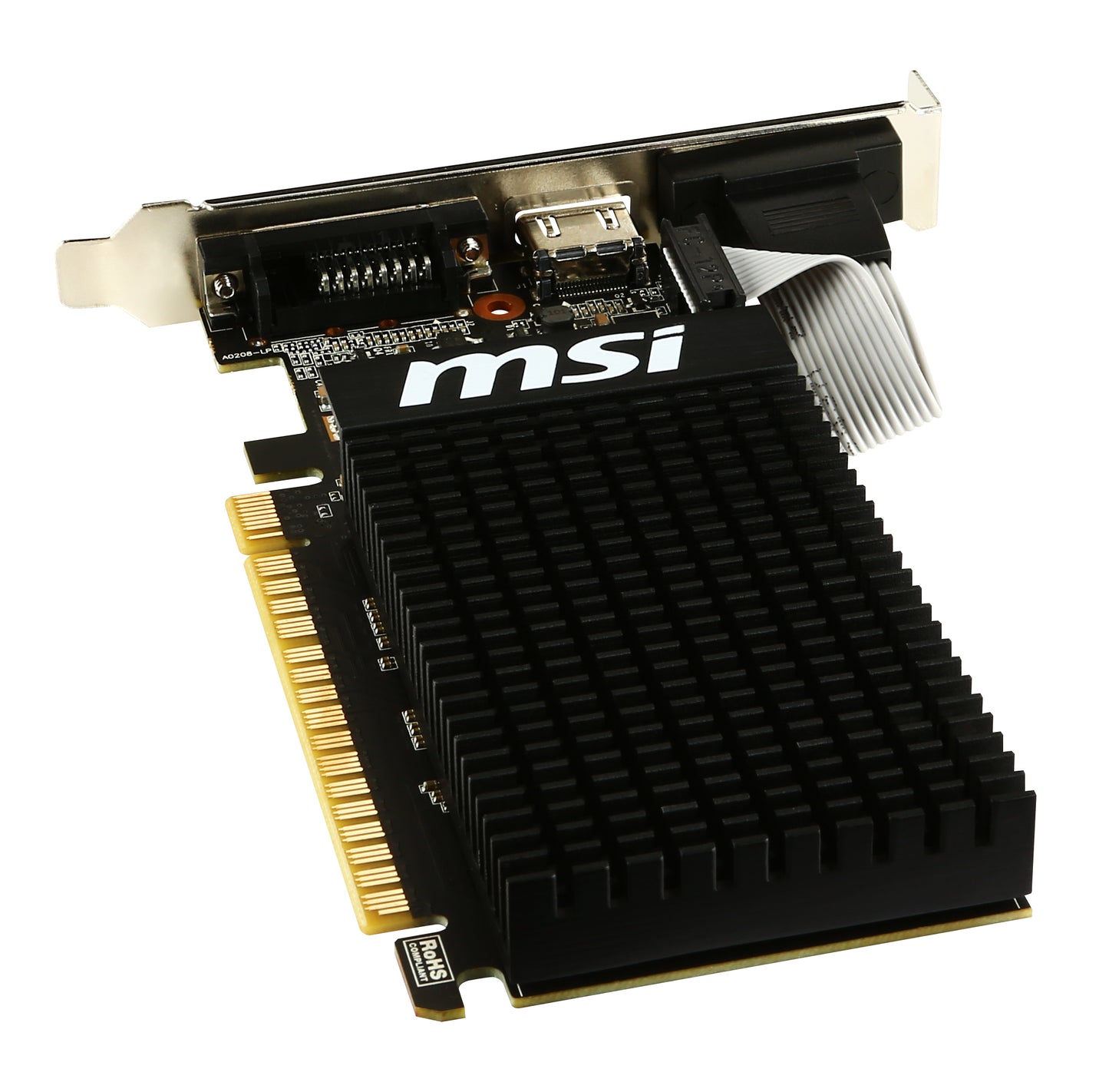 MSI GeForce GT 710 2GD3H LP, 2GB GDDR3, Low Profile, Passive Cooling
