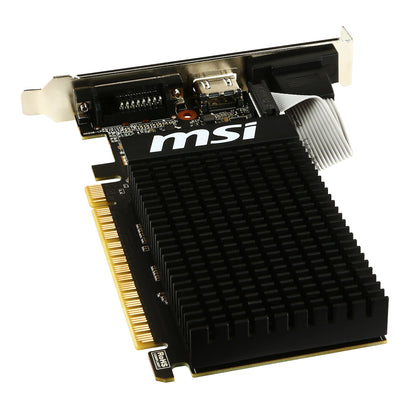 MSI GeForce GT 710 2GD3H LP, 2GB GDDR3, Low Profile, Passive Cooling