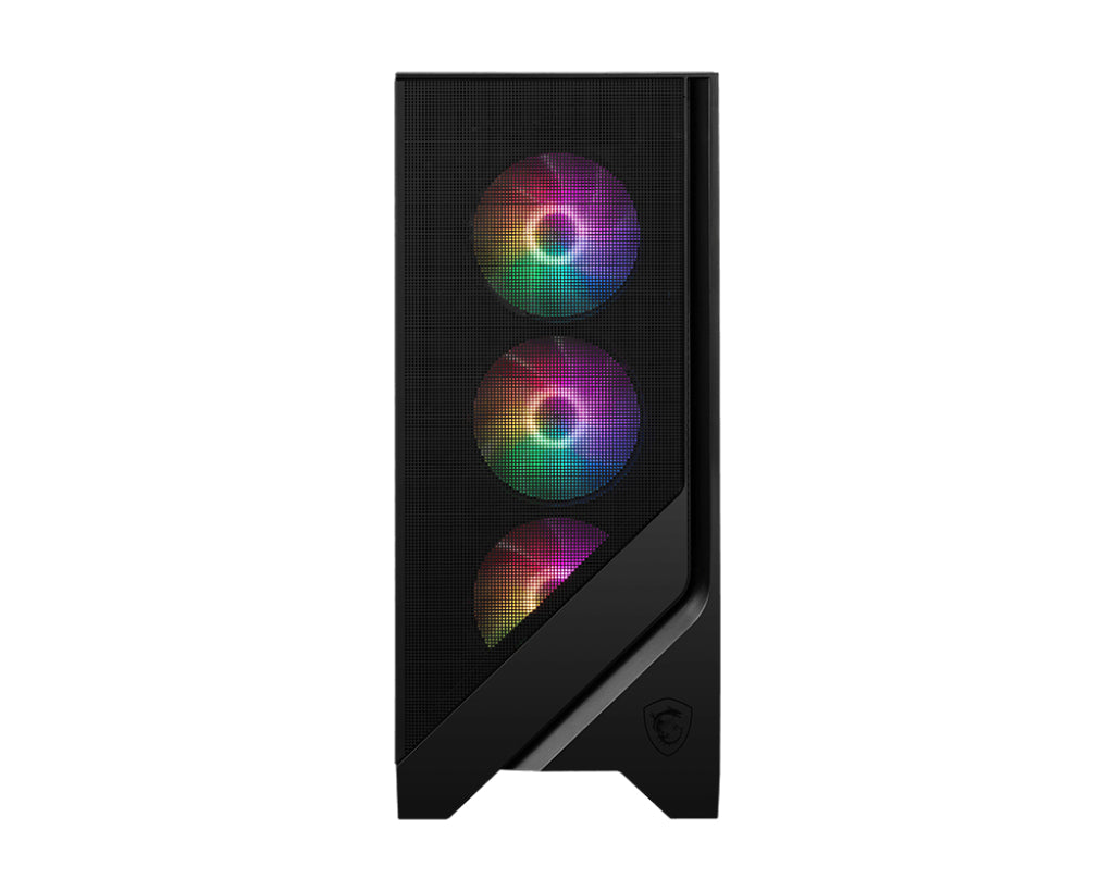 MSI MAG Forge 120A AIRFLOW, Midi Tower ATX Gaming Case, 6x 120mm ARGB Fans, Tempered Glass, Mesh Front, ATX/mATX/Mini-ITX, Black