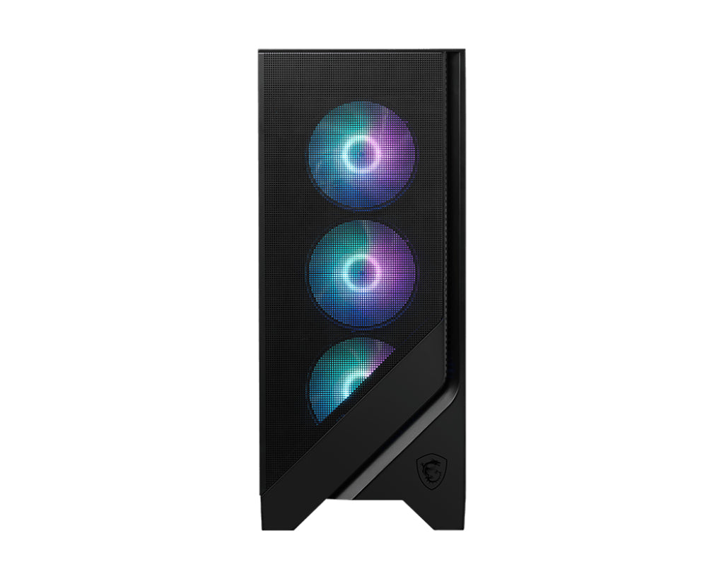 MSI MAG Forge 320R AIRFLOW, Micro Tower Gaming Case, 4x 120mm ARGB Fans, Tempered Glass, Mesh Front, 360mm Radiator Support, Micro-ATX/Mini-ITX, Black