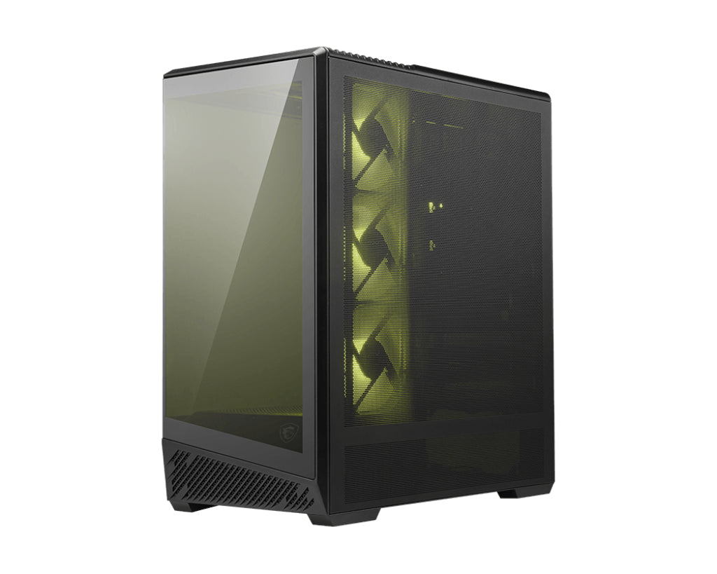 MSI MAG Pano 130R PZ, Midi Tower ATX Gaming Case, 270° Panoramic Glass, 4x ARGB Fans, Rotatable GPU Bracket, 360mm Radiator, ATX/mATX/Mini-ITX, Black