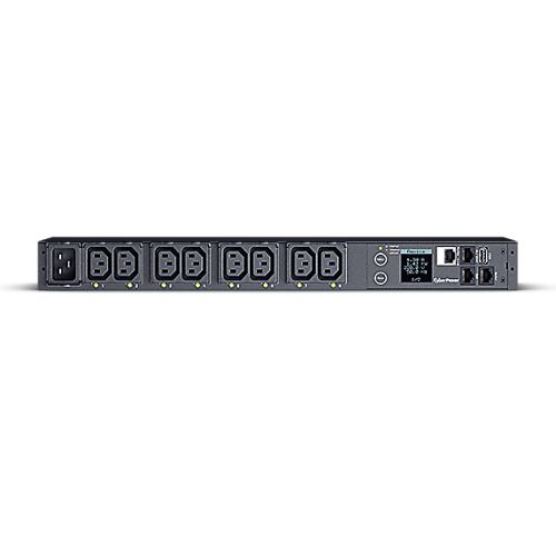 CyberPower PDU41005 Switched Power Distribution Unit, 1U Rackmount, 1x IEC C20 Input, 8 Outlets, Real-Time Local/Remote Monitoring & Switching, LCD Display - PC Gear UK