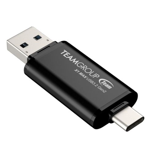 Team 512GB X1 Max USB-A & USB-C 3.2 Gen2 Memory Pen, 1,000MB/s - PC Gear UK