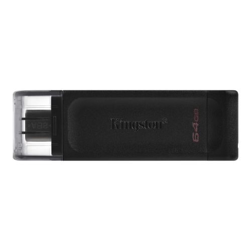 Kingston 64GB DataTraveler 70 USB 3.2 Gen1 Type-C Memory Pen, Cap - PC Gear UK