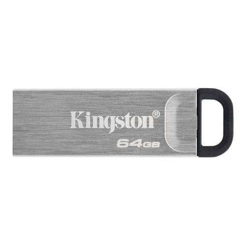Kingston 64GB DataTraveler Kyson USB 3.2 Gen1 Memory Pen, Metal Capless Design, R/W 200/60 MB/s - PC Gear UK