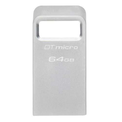 Kingston 64GB DataTraveler Micro Ultra-Small USB 3.2 Gen1 Memory Pen, Capless, Metal Casing, 200MB/s - PC Gear UK