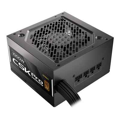 Antec CSK1000 PRO 1000W ATX 3.1 Power Supply - 80 PLUS Bronze, Semi-Modular, PCIe 5.1 Ready, 12V-2x6 Connector, Quiet 120mm Fan, UK Plug