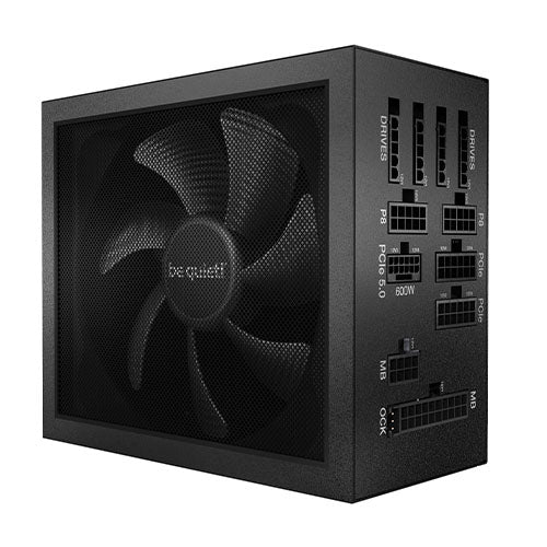 Be Quiet! 1000W Dark Power 13 PSU, Fully Modular, Fluid Dynamic Fan, 80+ Titanium, ATX 3.0, PCIe 5.0, Quad Rail, Full-Mesh PSU Front, OC Key - PC Gear UK