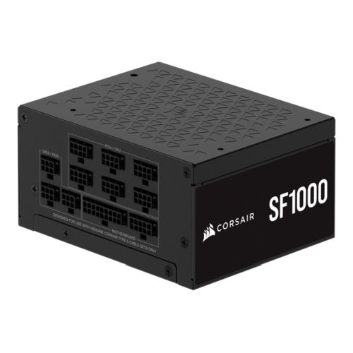 Corsair 1000W SF Series SF1000 SFX PSU, Fully Modular, 80+ Platinum, Fluid Dynamic Fan, ATX 3.1, PCIe 5.1, SFX-to-ATX Bracket - PC Gear UK
