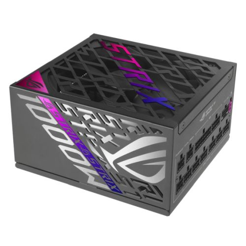 Asus ROG Strix 1000W Platinum PSU, Fully Modular, 80+ Platinum, ATX 3.1, PCIe 5.0, GaN MOSFET, Intelligent Voltage Stabilizer - PC Gear UK