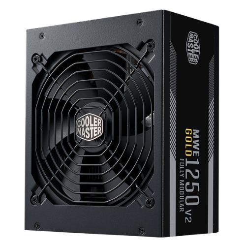 Cooler Master 1250W MWE Gold V2 ATX 3.1 PSU, Fully Modular, FDB Bearing Fan, 80+ Gold - PC Gear UK