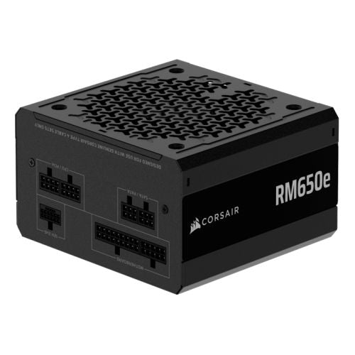 Corsair 650W RMe Series RM650e PSU, Fully Modular, Low-Noise, Cybenetics Gold, Zero RPM Mode, ATX 3.1, PCIe 5.1 - PC Gear UK