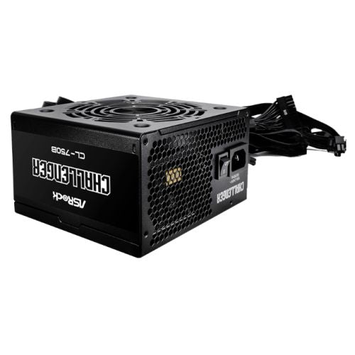 Asrock 750W Challenger CL-750B PSU, Fully Wired, 80+ Bronze, ATX 2.52, PCIe 5.1 - PC Gear UK